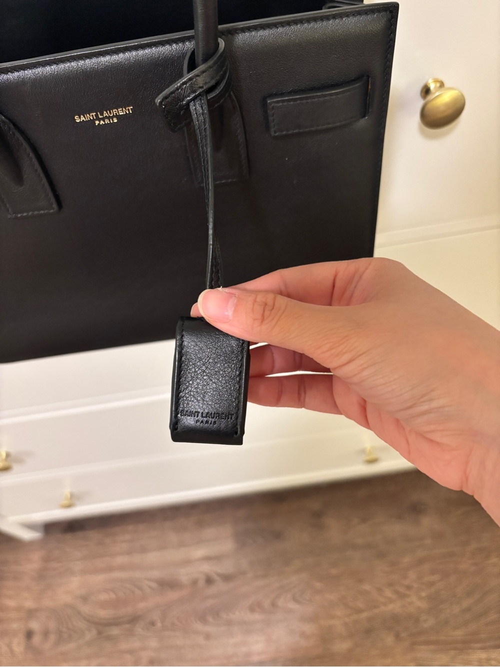 Saint Laurent Baby Sac De Jour (Black Smooth Leather) - Picture 6 of 16